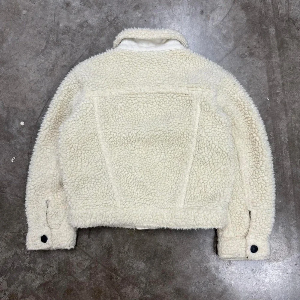 Levi's Kids White Sherpa Trucker Jacket Size 3T